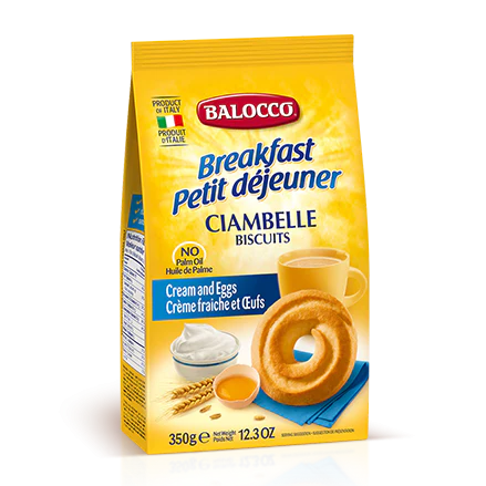 Biscuiti Balocco Ciambelle 350 g, Cream and Eggs