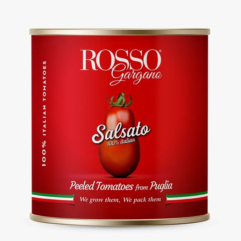 Rosii decojite in sos salsa, Rosso Gargano, 2.55 Kg