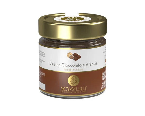 Cremă de Ciocolată și Portocale Scyavuru – 200g, Deliciu Italian Tartinabil