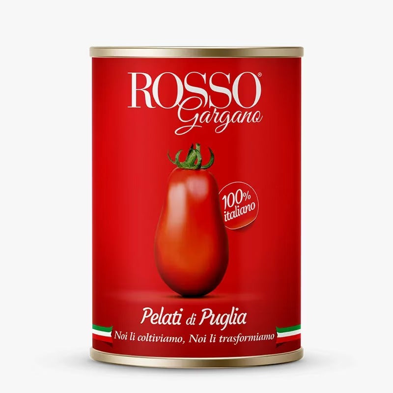 Rosii decojite in sos propriu, Rosso Gargano, 800 g