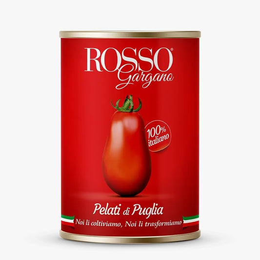 Rosii decojite in sos propriu, Rosso Gargano, 400 g