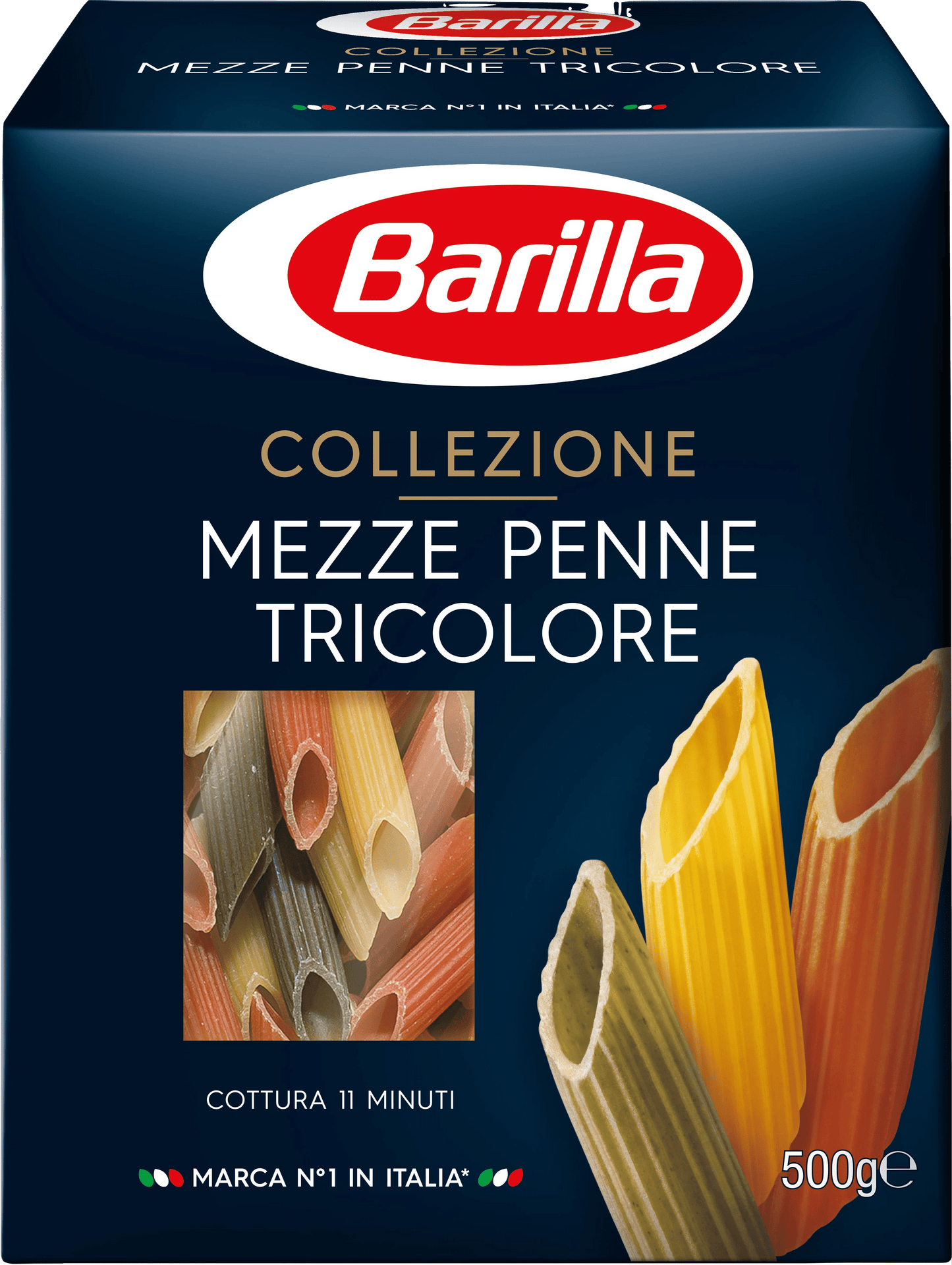 Barilla "Mezze Penne Tricolore" 500gr