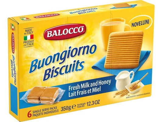 Biscuiti cu Miere si Lapte Novellini  Balocco 350g