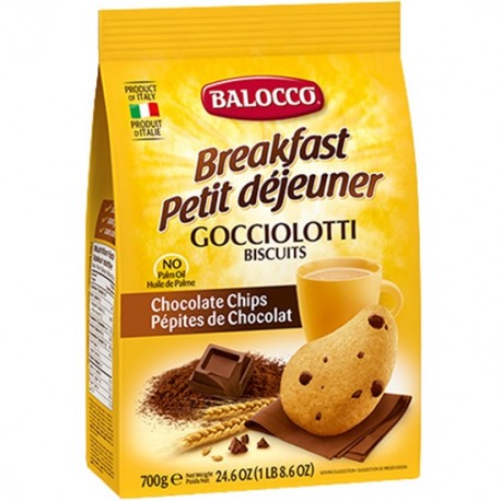 Biscuiti Balocco Gocciolotti cu bucati de ciocolata 700 gr