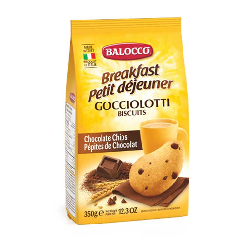 Biscuiți Balocco Gocciolotti cu bucati de ciocolată, 350 gr