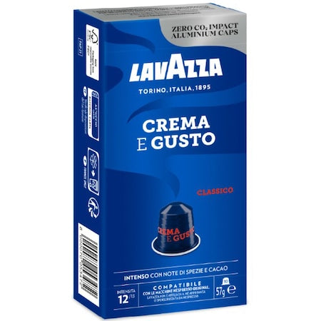 CAFEA CAPSULE LAVAZZA CREMA&GUSTO,compatibile Nespresso,aluminiu 10x5,7g